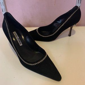 Manolo Blahnik - Black Suede - 41.5